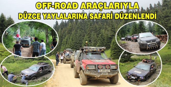 Düzce'nin yaylalarına Safari Turu Düzenlendi